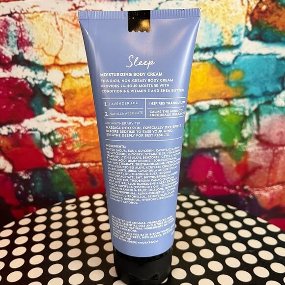New Bath & Body Works Aromatherapy Sleep Lavender Vanilla  8 oz  Body Cream - Picture 3 of 3